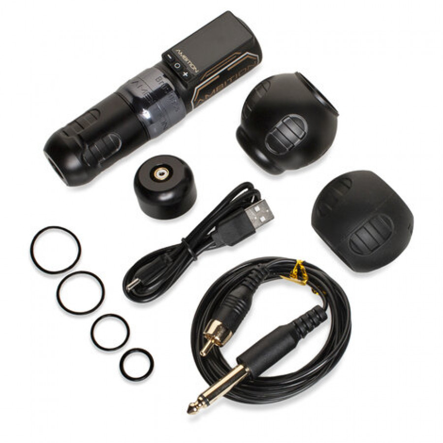 Беспроводная тату машинка Ambition Ninja Max 280 Silver